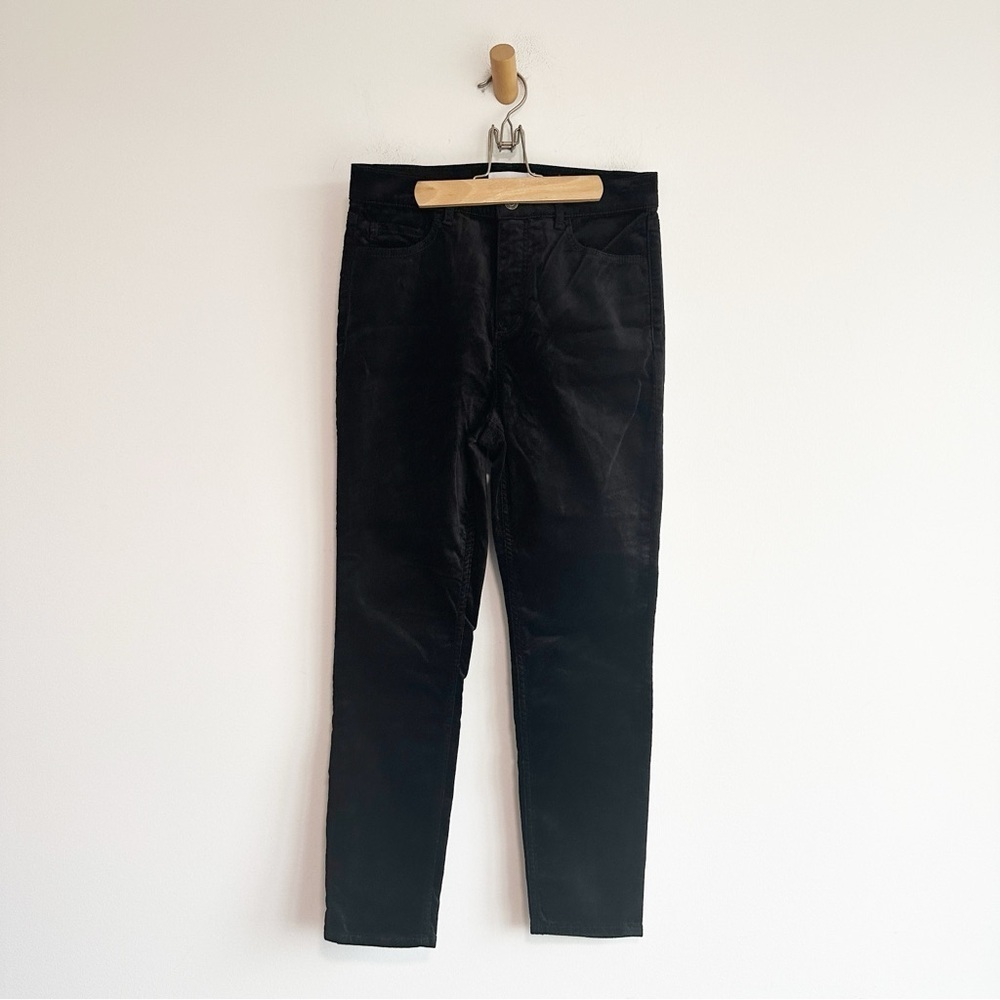 Loft Petite Velvet Skinny Pants Black Women’s Size 8 /29